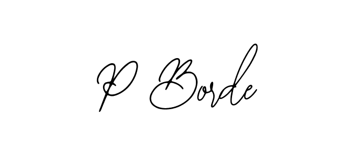 Make a beautiful signature design for name P Borde. Use this online signature maker to create a handwritten signature for free. P Borde signature style 12 images and pictures png