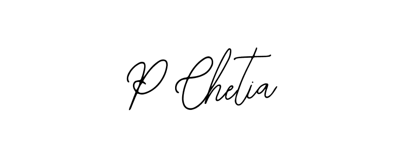 You should practise on your own different ways (Bearetta-2O07w) to write your name (P Chetia) in signature. don't let someone else do it for you. P Chetia signature style 12 images and pictures png
