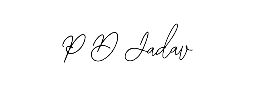 P D Jadav stylish signature style. Best Handwritten Sign (Bearetta-2O07w) for my name. Handwritten Signature Collection Ideas for my name P D Jadav. P D Jadav signature style 12 images and pictures png
