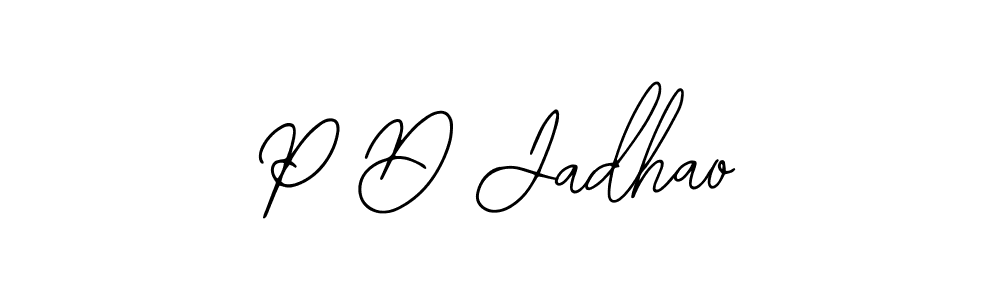 You should practise on your own different ways (Bearetta-2O07w) to write your name (P D Jadhao) in signature. don't let someone else do it for you. P D Jadhao signature style 12 images and pictures png