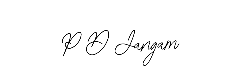 How to make P D Jangam signature? Bearetta-2O07w is a professional autograph style. Create handwritten signature for P D Jangam name. P D Jangam signature style 12 images and pictures png