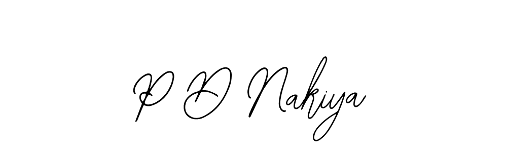 Bearetta-2O07w is a professional signature style that is perfect for those who want to add a touch of class to their signature. It is also a great choice for those who want to make their signature more unique. Get P D Nakiya name to fancy signature for free. P D Nakiya signature style 12 images and pictures png