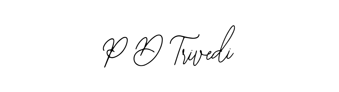Make a beautiful signature design for name P D Trivedi. With this signature (Bearetta-2O07w) style, you can create a handwritten signature for free. P D Trivedi signature style 12 images and pictures png