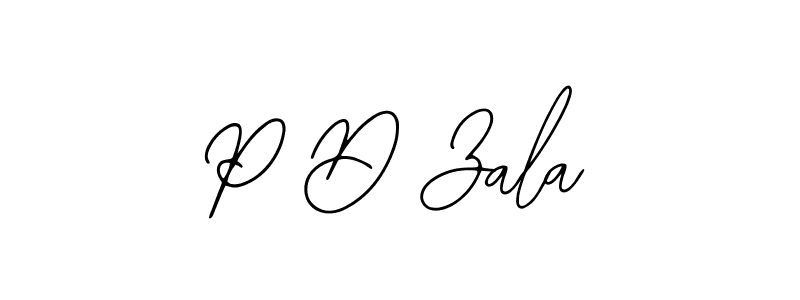 P D Zala stylish signature style. Best Handwritten Sign (Bearetta-2O07w) for my name. Handwritten Signature Collection Ideas for my name P D Zala. P D Zala signature style 12 images and pictures png