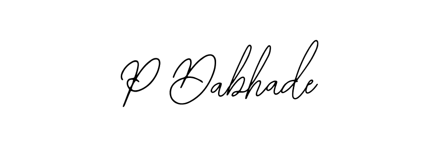 Make a beautiful signature design for name P Dabhade. With this signature (Bearetta-2O07w) style, you can create a handwritten signature for free. P Dabhade signature style 12 images and pictures png