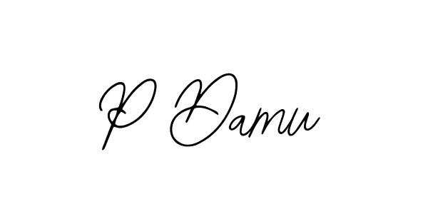 You should practise on your own different ways (Bearetta-2O07w) to write your name (P Damu) in signature. don't let someone else do it for you. P Damu signature style 12 images and pictures png