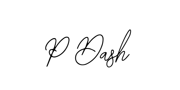 Design your own signature with our free online signature maker. With this signature software, you can create a handwritten (Bearetta-2O07w) signature for name P Dash. P Dash signature style 12 images and pictures png