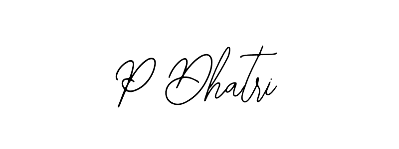 Similarly Bearetta-2O07w is the best handwritten signature design. Signature creator online .You can use it as an online autograph creator for name P Dhatri. P Dhatri signature style 12 images and pictures png