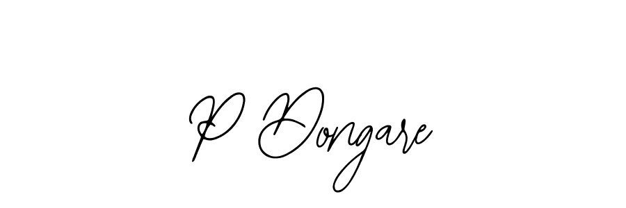 Make a beautiful signature design for name P Dongare. Use this online signature maker to create a handwritten signature for free. P Dongare signature style 12 images and pictures png
