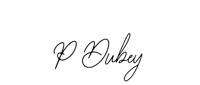 P Dubey stylish signature style. Best Handwritten Sign (Bearetta-2O07w) for my name. Handwritten Signature Collection Ideas for my name P Dubey. P Dubey signature style 12 images and pictures png