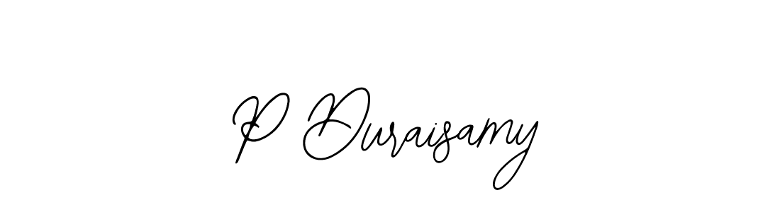 Create a beautiful signature design for name P Duraisamy. With this signature (Bearetta-2O07w) fonts, you can make a handwritten signature for free. P Duraisamy signature style 12 images and pictures png