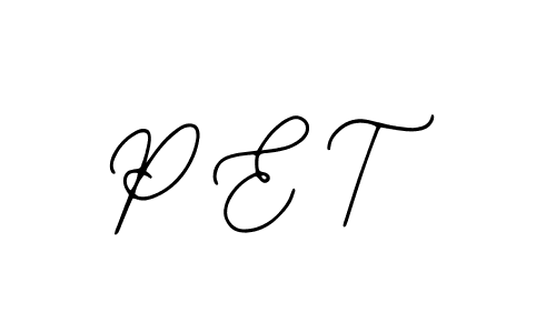 How to make P E T signature? Bearetta-2O07w is a professional autograph style. Create handwritten signature for P E T name. P E T signature style 12 images and pictures png