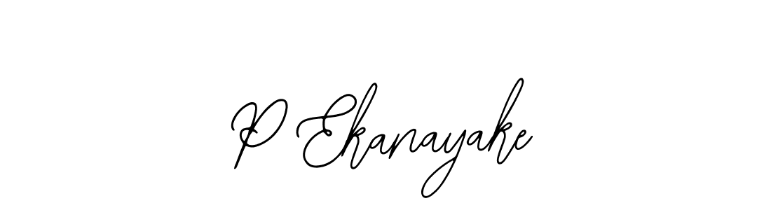 P Ekanayake stylish signature style. Best Handwritten Sign (Bearetta-2O07w) for my name. Handwritten Signature Collection Ideas for my name P Ekanayake. P Ekanayake signature style 12 images and pictures png