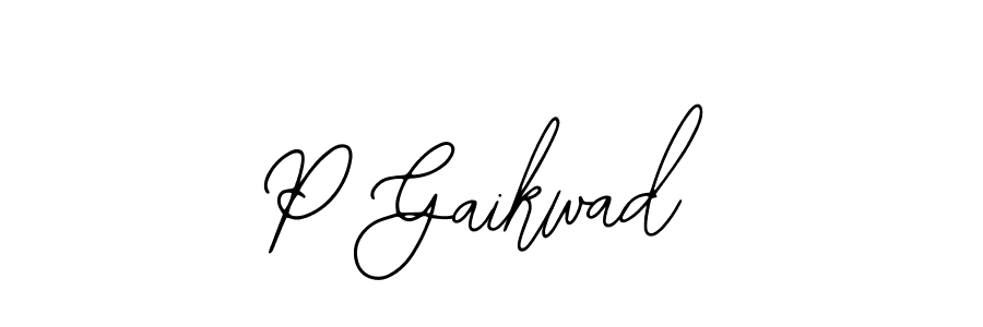 Create a beautiful signature design for name P Gaikwad. With this signature (Bearetta-2O07w) fonts, you can make a handwritten signature for free. P Gaikwad signature style 12 images and pictures png