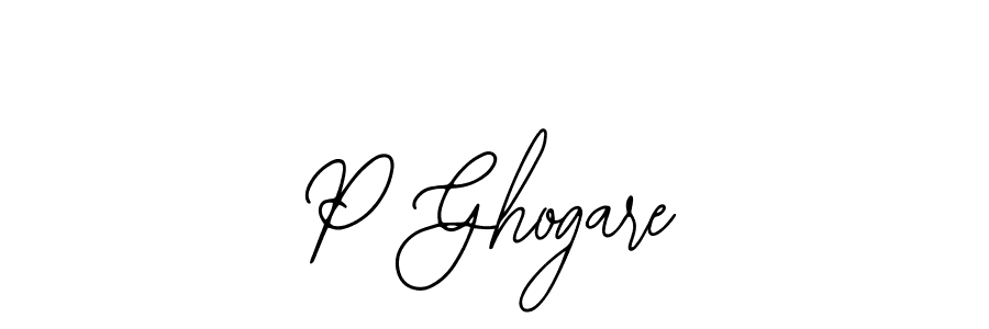 Make a beautiful signature design for name P Ghogare. Use this online signature maker to create a handwritten signature for free. P Ghogare signature style 12 images and pictures png