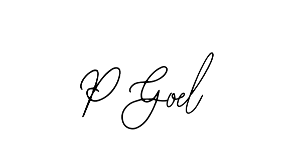 How to make P Goel signature? Bearetta-2O07w is a professional autograph style. Create handwritten signature for P Goel name. P Goel signature style 12 images and pictures png