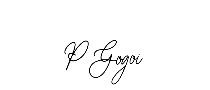 Create a beautiful signature design for name P Gogoi. With this signature (Bearetta-2O07w) fonts, you can make a handwritten signature for free. P Gogoi signature style 12 images and pictures png