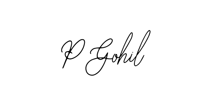 if you are searching for the best signature style for your name P Gohil. so please give up your signature search. here we have designed multiple signature styles  using Bearetta-2O07w. P Gohil signature style 12 images and pictures png