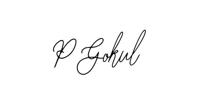 Create a beautiful signature design for name P Gokul. With this signature (Bearetta-2O07w) fonts, you can make a handwritten signature for free. P Gokul signature style 12 images and pictures png