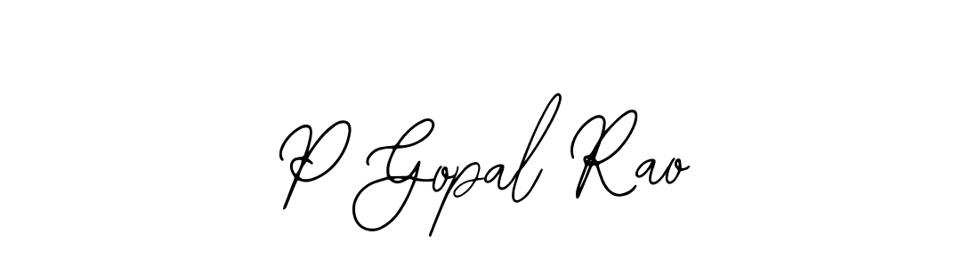 The best way (Bearetta-2O07w) to make a short signature is to pick only two or three words in your name. The name P Gopal Rao include a total of six letters. For converting this name. P Gopal Rao signature style 12 images and pictures png