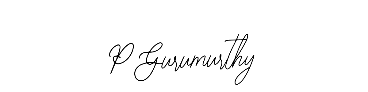 P Gurumurthy stylish signature style. Best Handwritten Sign (Bearetta-2O07w) for my name. Handwritten Signature Collection Ideas for my name P Gurumurthy. P Gurumurthy signature style 12 images and pictures png