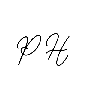 Design your own signature with our free online signature maker. With this signature software, you can create a handwritten (Bearetta-2O07w) signature for name P H. P H signature style 12 images and pictures png