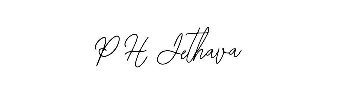 Similarly Bearetta-2O07w is the best handwritten signature design. Signature creator online .You can use it as an online autograph creator for name P H Jethava. P H Jethava signature style 12 images and pictures png