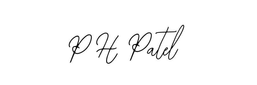 Also You can easily find your signature by using the search form. We will create P H Patel name handwritten signature images for you free of cost using Bearetta-2O07w sign style. P H Patel signature style 12 images and pictures png