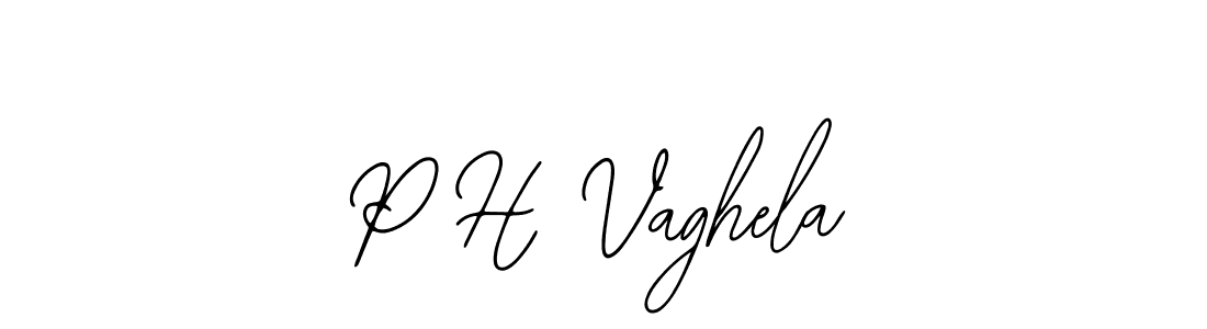 Similarly Bearetta-2O07w is the best handwritten signature design. Signature creator online .You can use it as an online autograph creator for name P H Vaghela. P H Vaghela signature style 12 images and pictures png