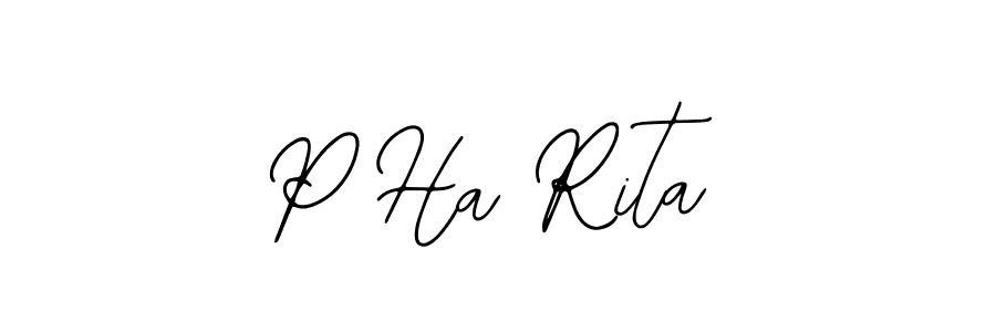 if you are searching for the best signature style for your name P Ha Rita. so please give up your signature search. here we have designed multiple signature styles  using Bearetta-2O07w. P Ha Rita signature style 12 images and pictures png