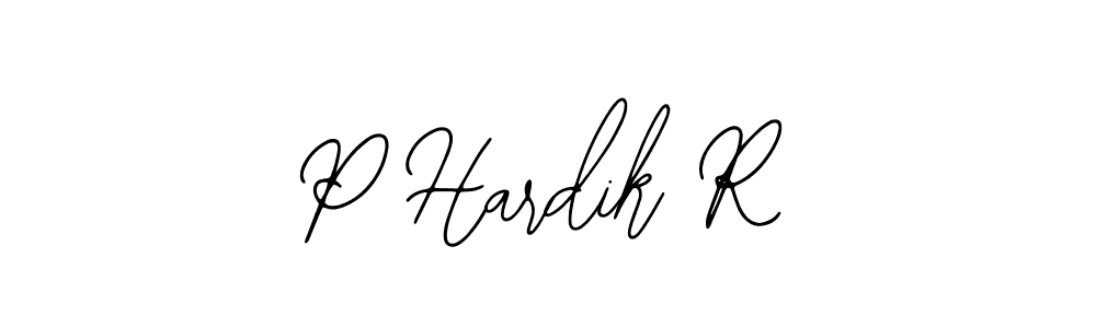 You should practise on your own different ways (Bearetta-2O07w) to write your name (P Hardik R) in signature. don't let someone else do it for you. P Hardik R signature style 12 images and pictures png