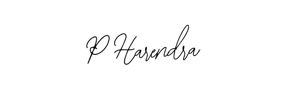 if you are searching for the best signature style for your name P Harendra. so please give up your signature search. here we have designed multiple signature styles  using Bearetta-2O07w. P Harendra signature style 12 images and pictures png