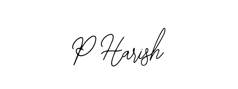 Similarly Bearetta-2O07w is the best handwritten signature design. Signature creator online .You can use it as an online autograph creator for name P Harish. P Harish signature style 12 images and pictures png