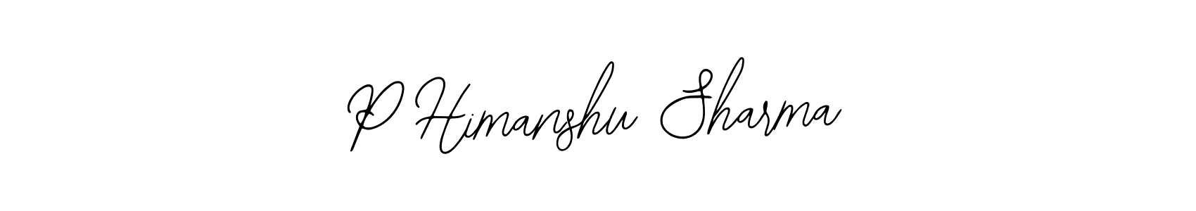 Also we have P Himanshu Sharma name is the best signature style. Create professional handwritten signature collection using Bearetta-2O07w autograph style. P Himanshu Sharma signature style 12 images and pictures png