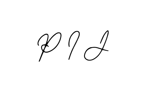 P I J stylish signature style. Best Handwritten Sign (Bearetta-2O07w) for my name. Handwritten Signature Collection Ideas for my name P I J. P I J signature style 12 images and pictures png