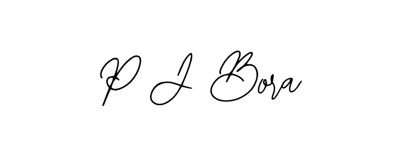 How to Draw P J Bora signature style? Bearetta-2O07w is a latest design signature styles for name P J Bora. P J Bora signature style 12 images and pictures png