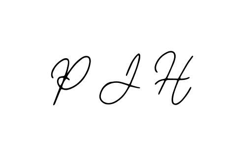 Create a beautiful signature design for name P J H. With this signature (Bearetta-2O07w) fonts, you can make a handwritten signature for free. P J H signature style 12 images and pictures png