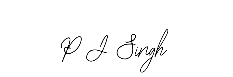 How to make P J Singh signature? Bearetta-2O07w is a professional autograph style. Create handwritten signature for P J Singh name. P J Singh signature style 12 images and pictures png