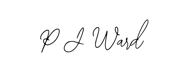 How to Draw P J Ward signature style? Bearetta-2O07w is a latest design signature styles for name P J Ward. P J Ward signature style 12 images and pictures png