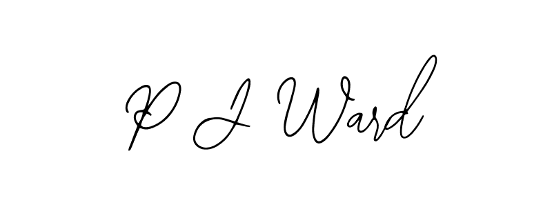 Best and Professional Signature Style for P J Ward. Bearetta-2O07w Best Signature Style Collection. P J Ward signature style 12 images and pictures png