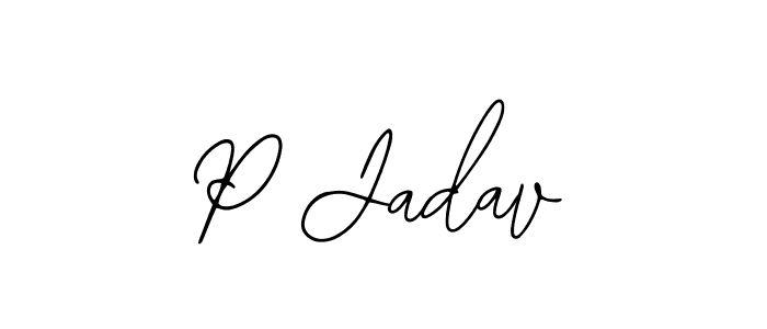 You should practise on your own different ways (Bearetta-2O07w) to write your name (P Jadav) in signature. don't let someone else do it for you. P Jadav signature style 12 images and pictures png