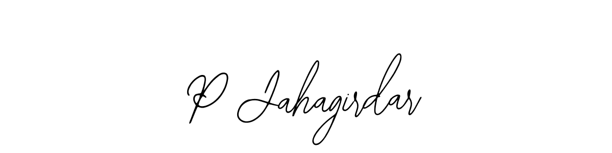 Bearetta-2O07w is a professional signature style that is perfect for those who want to add a touch of class to their signature. It is also a great choice for those who want to make their signature more unique. Get P Jahagirdar name to fancy signature for free. P Jahagirdar signature style 12 images and pictures png