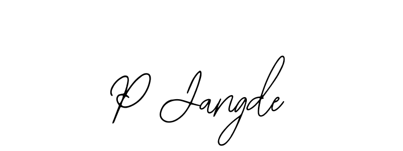 Make a beautiful signature design for name P Jangde. With this signature (Bearetta-2O07w) style, you can create a handwritten signature for free. P Jangde signature style 12 images and pictures png