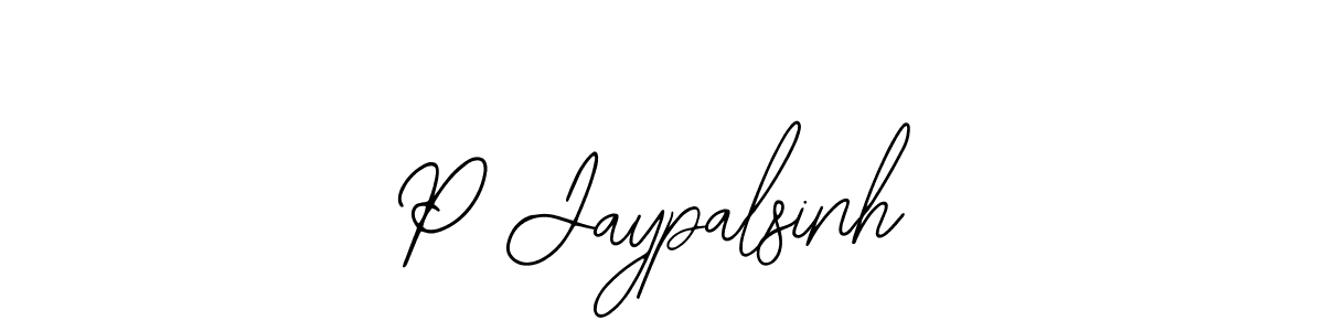 Use a signature maker to create a handwritten signature online. With this signature software, you can design (Bearetta-2O07w) your own signature for name P Jaypalsinh. P Jaypalsinh signature style 12 images and pictures png