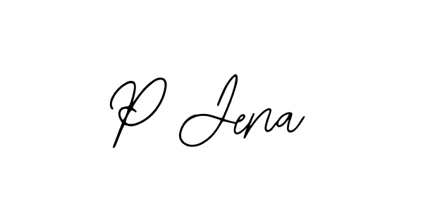 Use a signature maker to create a handwritten signature online. With this signature software, you can design (Bearetta-2O07w) your own signature for name P Jena. P Jena signature style 12 images and pictures png