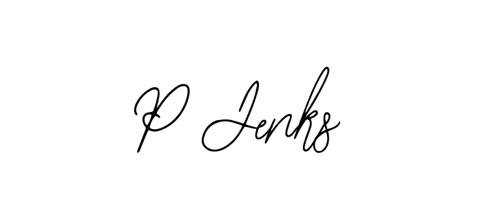 Use a signature maker to create a handwritten signature online. With this signature software, you can design (Bearetta-2O07w) your own signature for name P Jenks. P Jenks signature style 12 images and pictures png