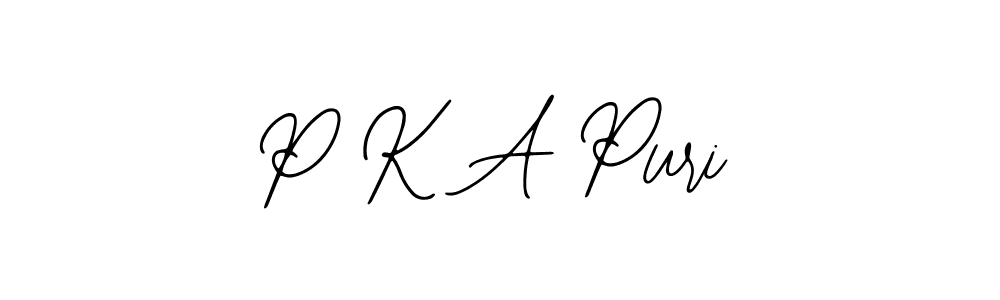 Create a beautiful signature design for name P K A Puri. With this signature (Bearetta-2O07w) fonts, you can make a handwritten signature for free. P K A Puri signature style 12 images and pictures png