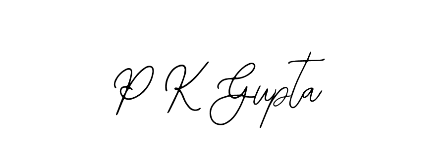 How to Draw P K Gupta signature style? Bearetta-2O07w is a latest design signature styles for name P K Gupta. P K Gupta signature style 12 images and pictures png