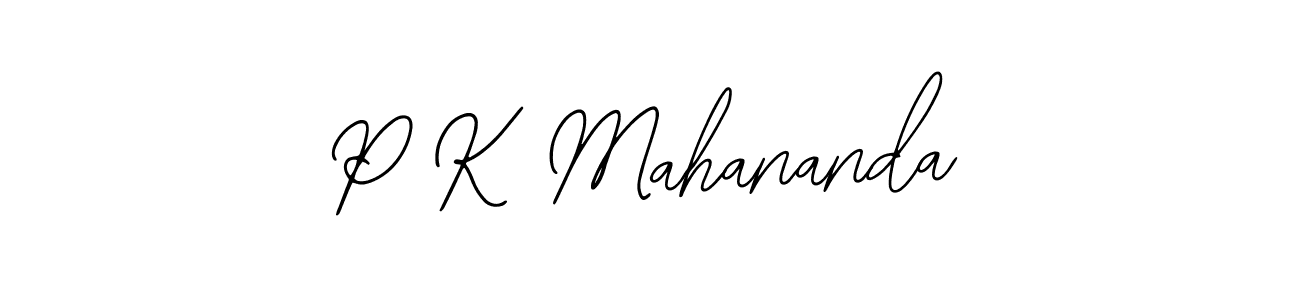 You should practise on your own different ways (Bearetta-2O07w) to write your name (P K Mahananda) in signature. don't let someone else do it for you. P K Mahananda signature style 12 images and pictures png