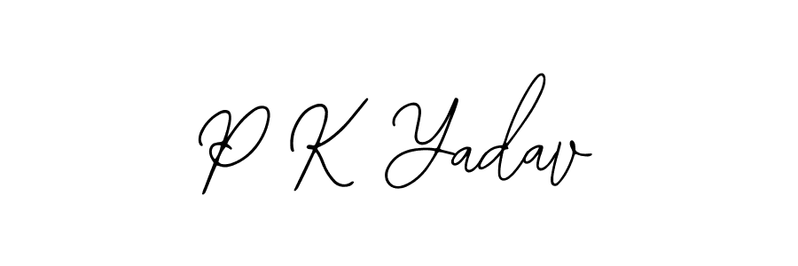 P K Yadav stylish signature style. Best Handwritten Sign (Bearetta-2O07w) for my name. Handwritten Signature Collection Ideas for my name P K Yadav. P K Yadav signature style 12 images and pictures png